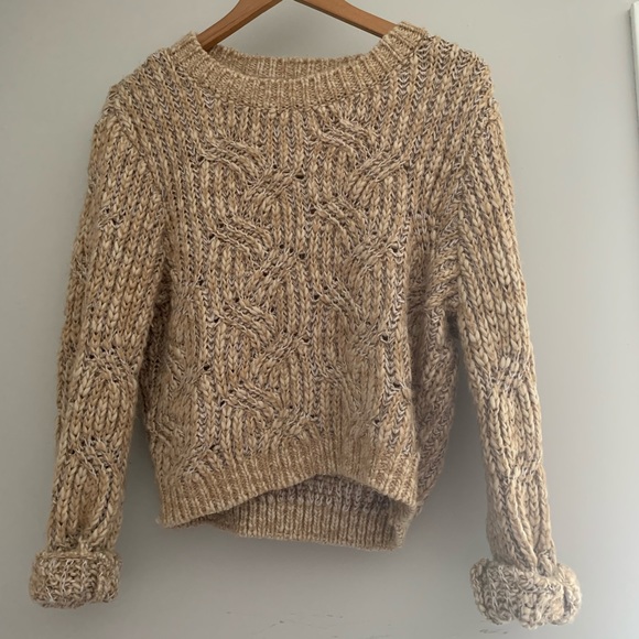 Garage Lg Gold Knit SweaterTop - Picture 3 of 5